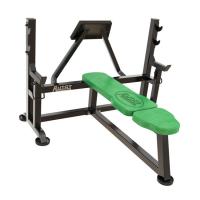 СКАМЬЯ ДЛЯ ЖИМА ЛЕЖА СО СТРАХОВОЧНЫМИ УПОРАМИ И УПОРОМ ДЛЯ ПАРТНЕРА