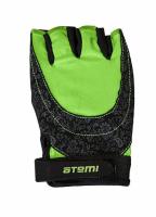 Перчатки для фитнеса Atemi, черно-зеленые, AFG06GNXS