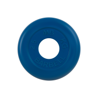 Диск обрезиненный "Стандарт", синий, 2,5 кг, 51 мм
