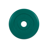 Диск обрезиненный "Стандарт", зеленый, 10 кг, 51 мм