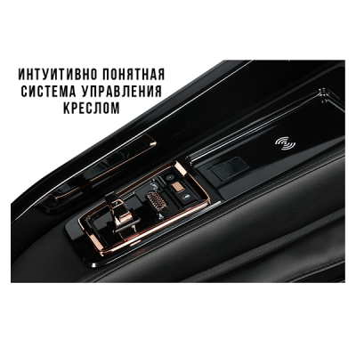 Массажное кресло Méridien Houston (black) c 4D массажем, LCD-дисплеем и акустической системой Surround
